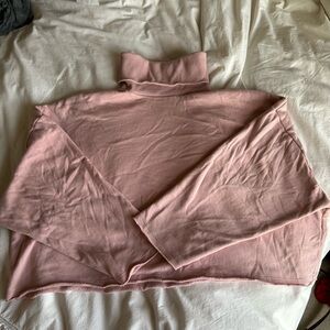 Pink Turtleneck Sweater